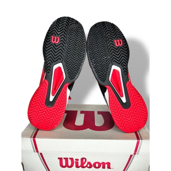Wilson Rush Pro 2.0 Mens Tennis Shoes Size 7.5 Red White Black New - Picture 3 of 9